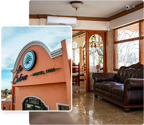 Facade and lobby hotel los cedros ciudad-juarez